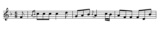The Primrose Girl - staff notation