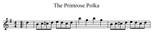 The Primrose Polka - staff notation