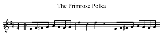 The Primrose Polka - staff notation