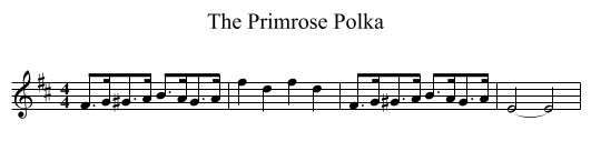 The Primrose Polka - staff notation
