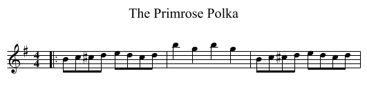 The Primrose Polka - staff notation