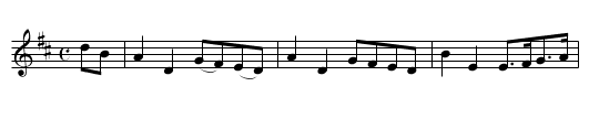 The Prince's welcome to the Isle of Sky. - staff notation