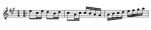 the Prisoner, a cotillion - staff notation
