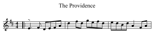 The Providence - staff notation