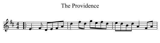 The Providence - staff notation