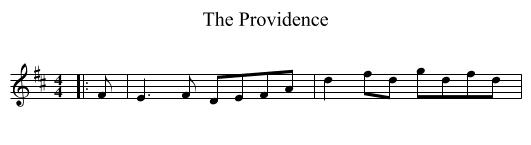 The Providence - staff notation