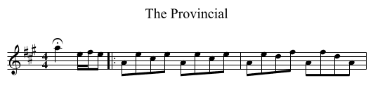The Provincial - staff notation