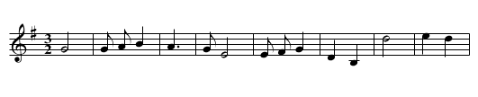 The Punch Bowl - staff notation