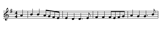The Quaker - staff notation