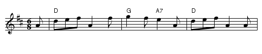 The Quaker's Wife - staff notation
