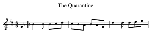 The Quarantine - staff notation