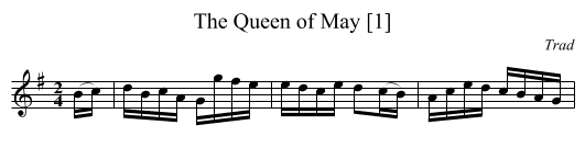 The Queen of May [1] - staff notation