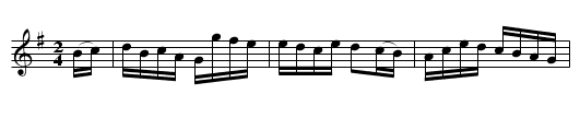 The Queen Of May   (hornpipe)  1728 - staff notation