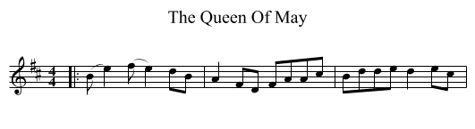 The Queen Of May - staff notation