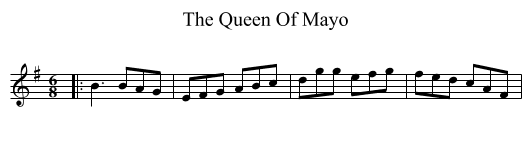 The Queen Of Mayo - staff notation