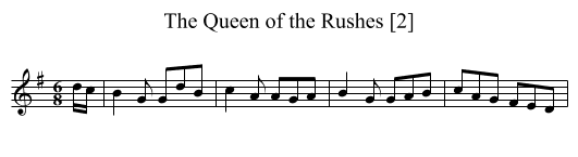 The Queen of the Rushes [2] - staff notation