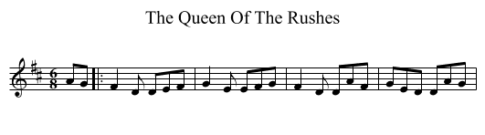 The Queen Of The Rushes - staff notation