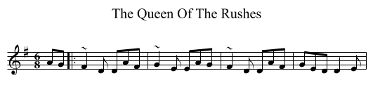 The Queen Of The Rushes - staff notation
