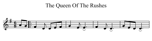 The Queen Of The Rushes - staff notation