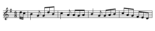 The Queen of the Rushes - staff notation
