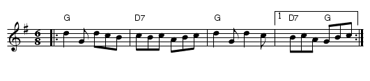 the Queen's Delight - staff notation