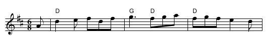 The Queen's Jig - staff notation