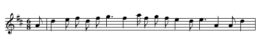 The Queen's Jig - staff notation