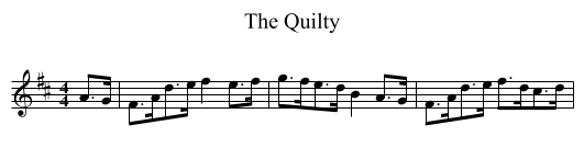 The Quilty - staff notation