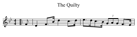 The Quilty - staff notation