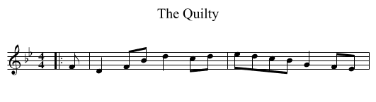 The Quilty - staff notation