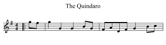 The Quindaro - staff notation
