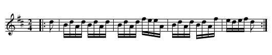 The Raffle - staff notation
