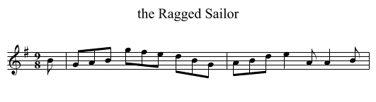 the Ragged Sailor - staff notation