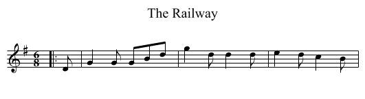The Railway - staff notation