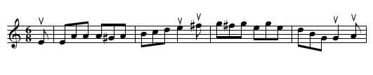 the RAKES OF KILDARE - staff notation