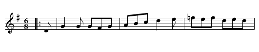 The Rakes of Kildare - staff notation