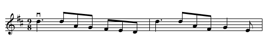 THE RAKES OF WESTMEATH -- JIG - staff notation