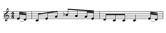 The Rambler from Clare - staff notation