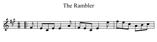 The Rambler - staff notation