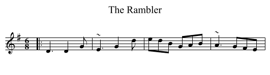 The Rambler - staff notation