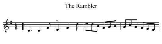The Rambler - staff notation