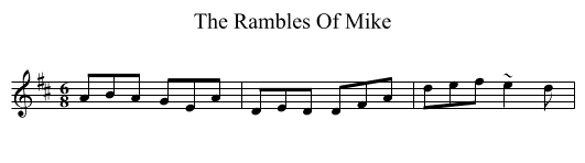 The Rambles Of Mike - staff notation