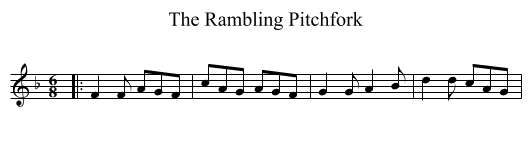 The Rambling Pitchfork - staff notation