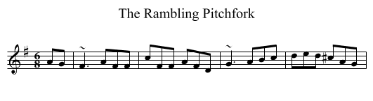The Rambling Pitchfork - staff notation