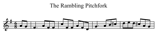 The Rambling Pitchfork - staff notation