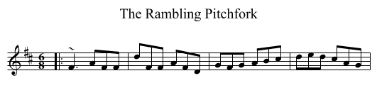 The Rambling Pitchfork - staff notation