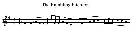 The Rambling Pitchfork - staff notation
