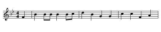 The Rambling Soldier - staff notation
