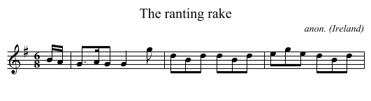 The ranting rake - staff notation