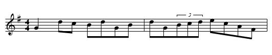 The Rat in the Thatch - staff notation